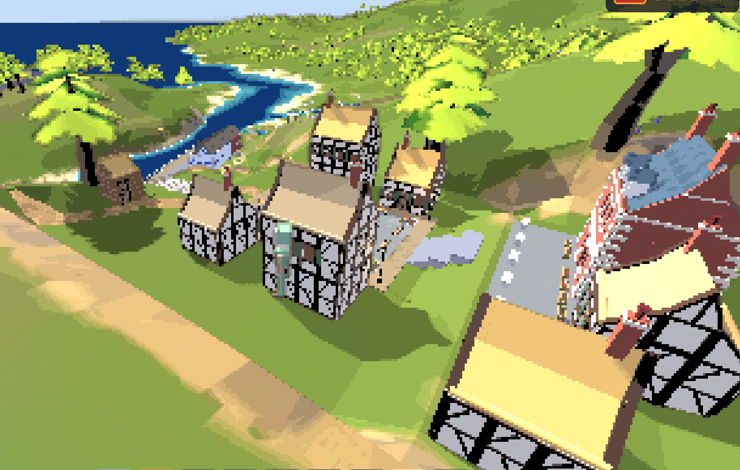 A pixel-art bastion in the Skies of Valentyre